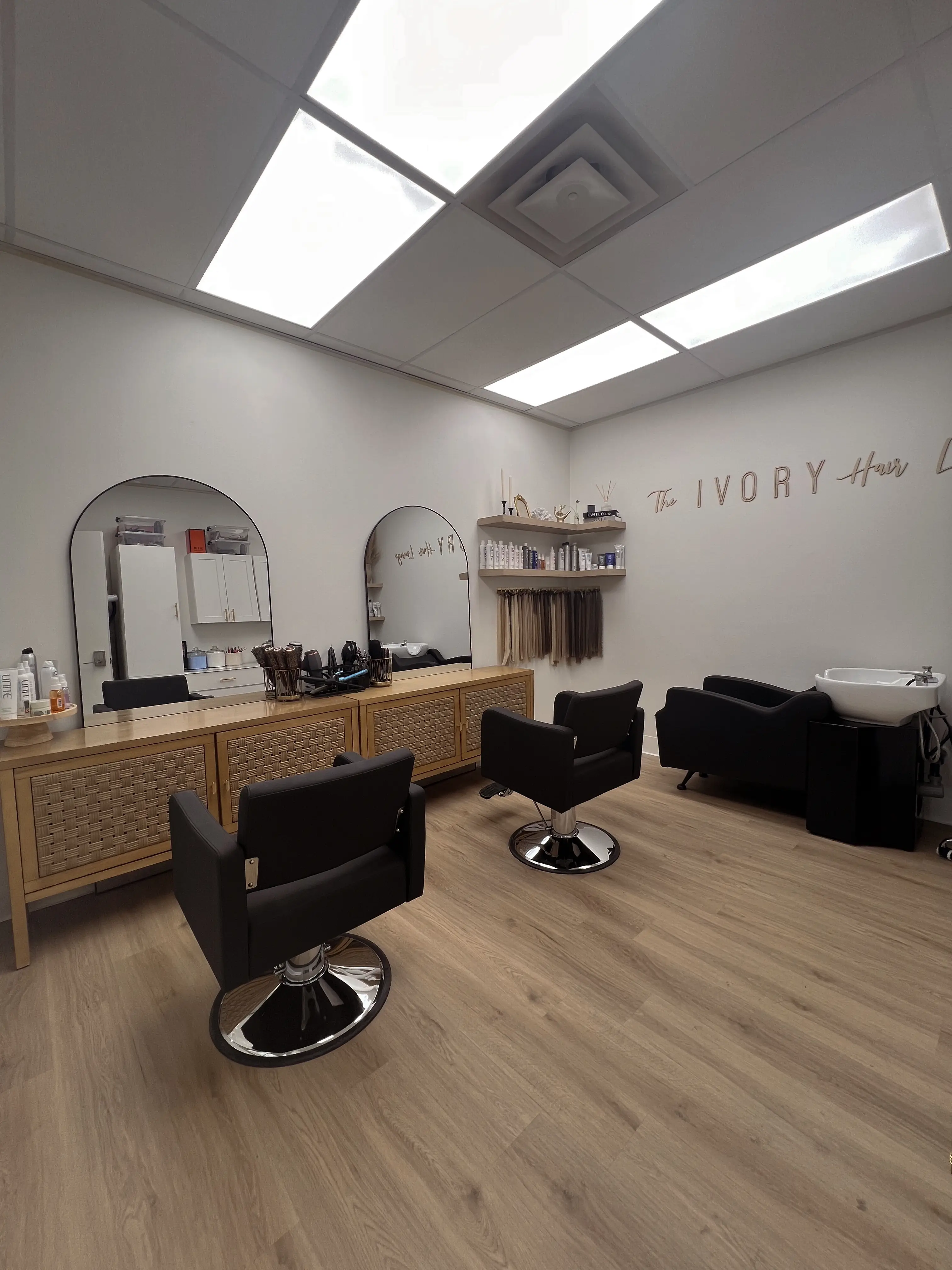 Work by Becca Oyler at The Ivory Hair Lounge located at 2152 North Hill Field Road Suite 103