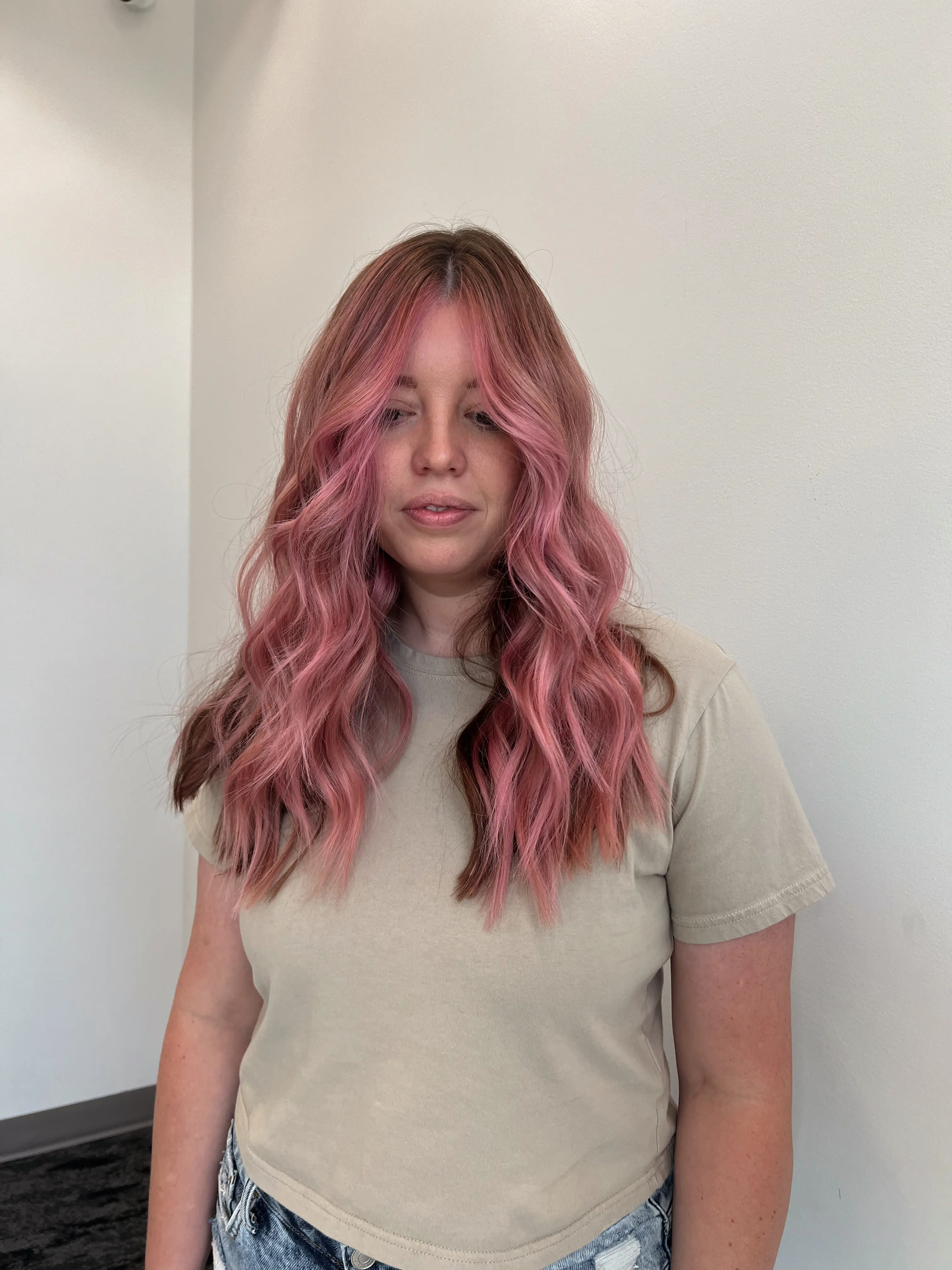 Work by Becca Oyler at The Ivory Hair Lounge located at 2152 North Hill Field Road Suite 103