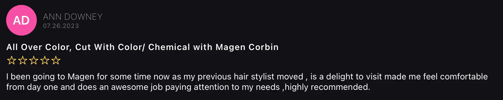 Stylist Portfolio Photo