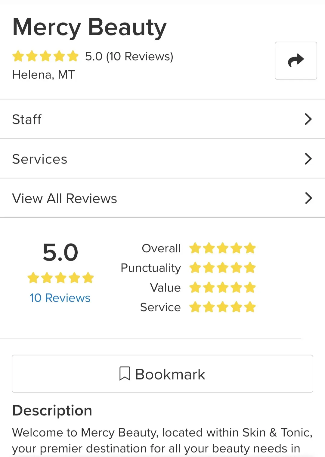 Esthetician Portfolio Photo