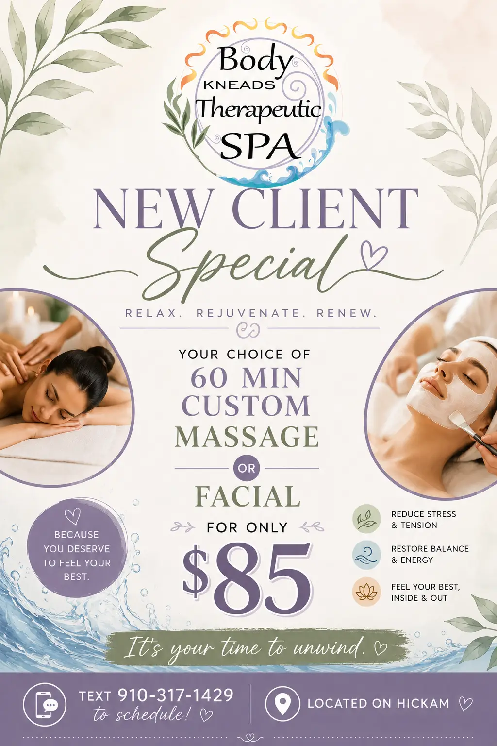 Work from Body Kneads Therapeutic Spa