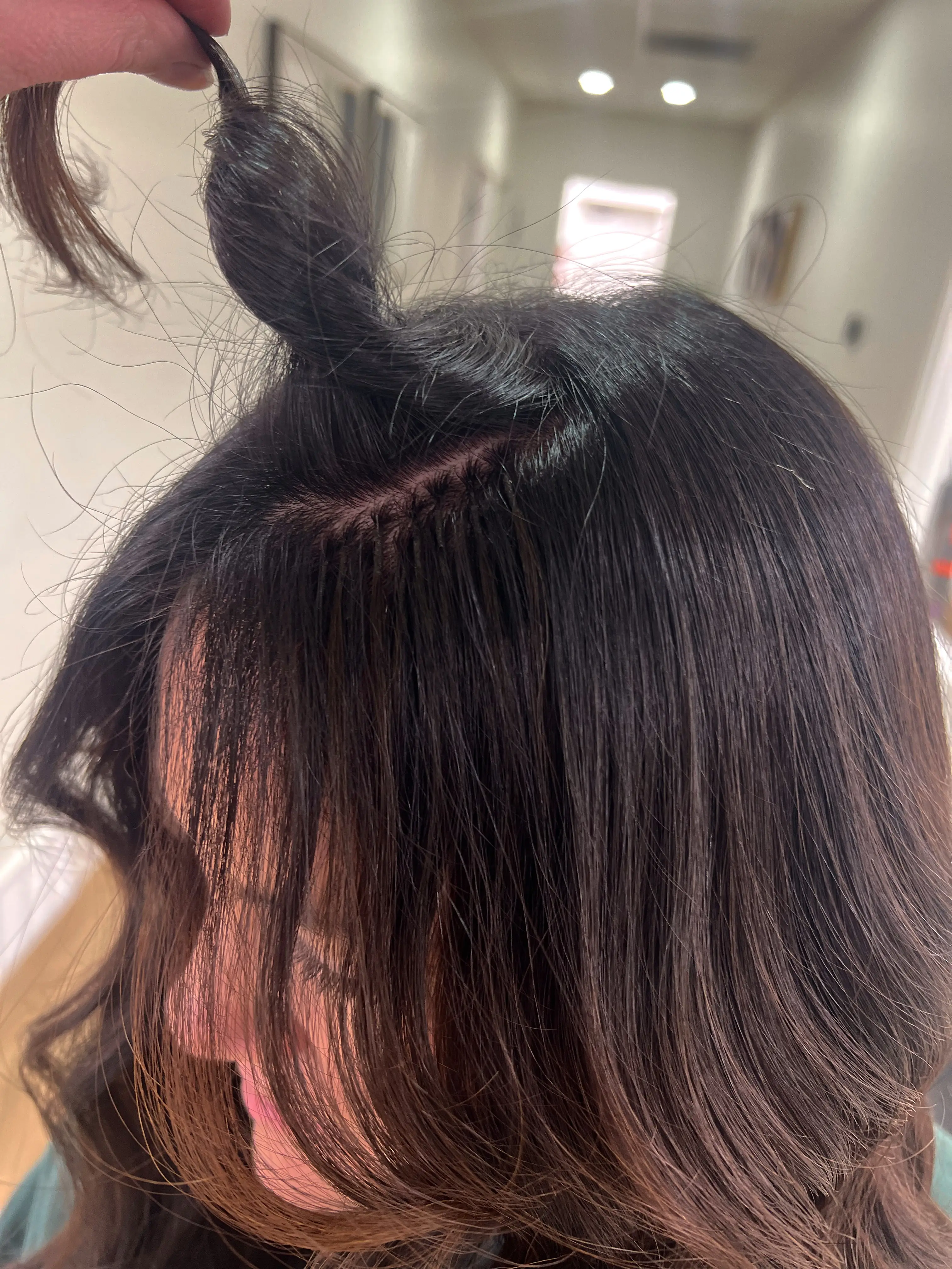 Work by Becca Oyler at The Ivory Hair Lounge located at 2152 North Hill Field Road Suite 103