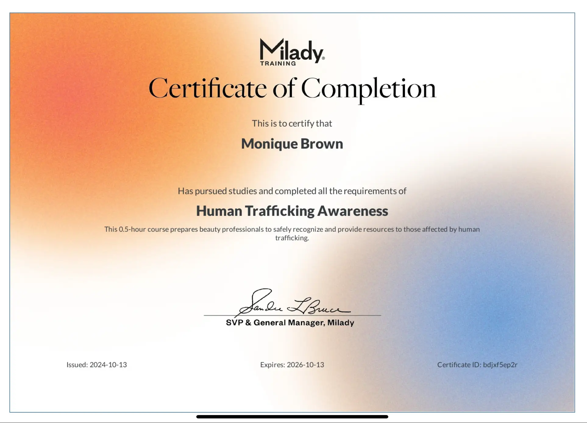 Esthetician Portfolio Photo