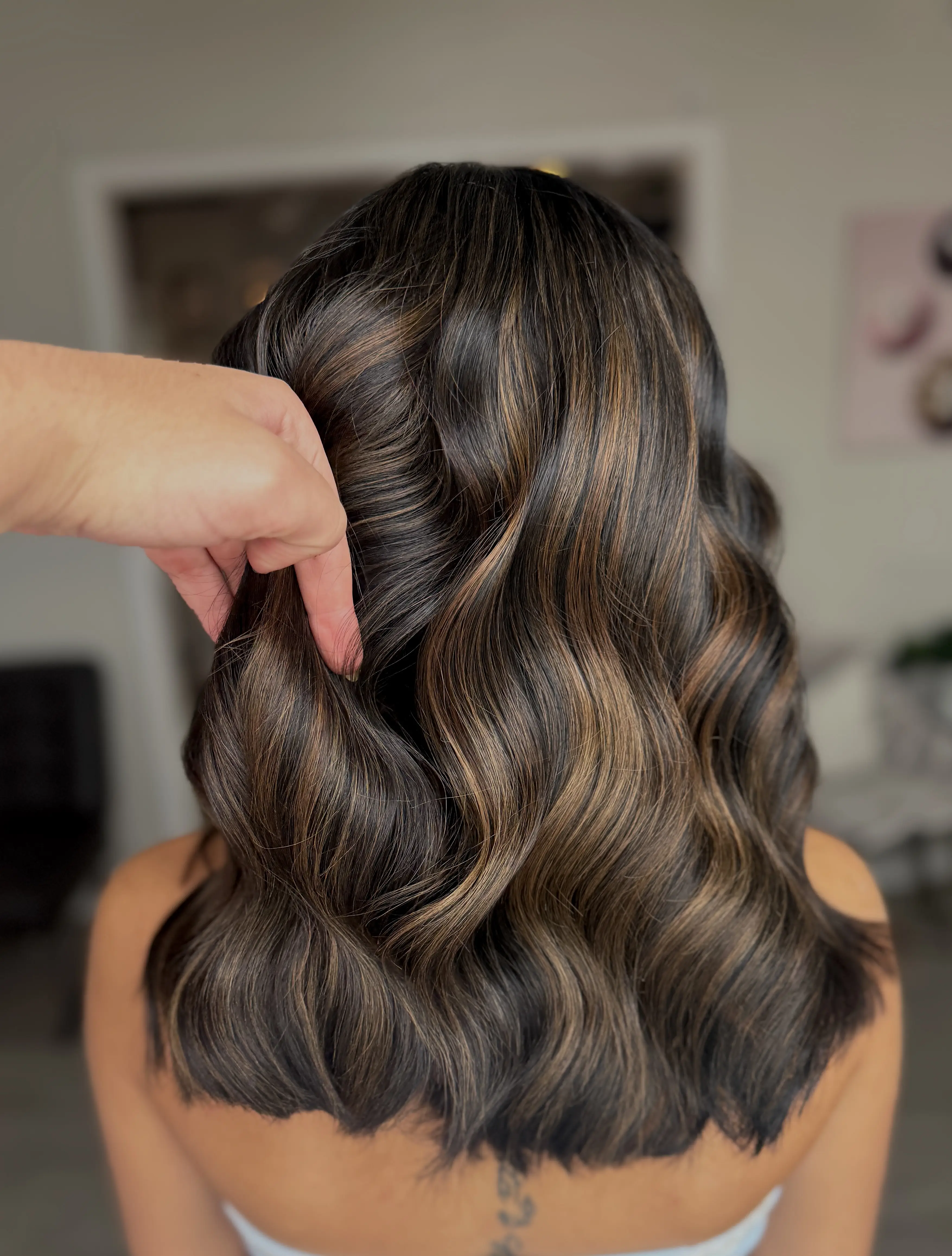 Root Color + Partial Highlights