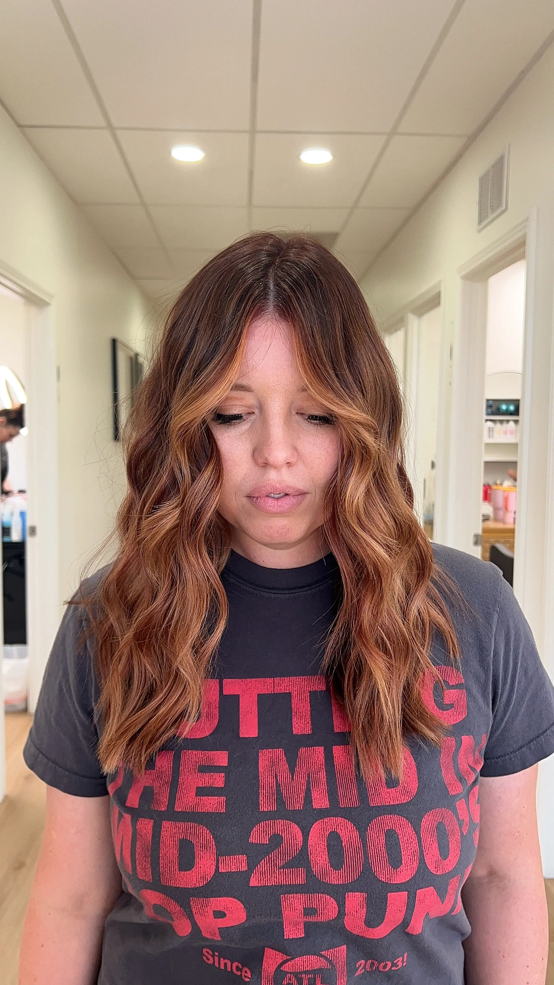 Work by Becca Oyler at The Ivory Hair Lounge located at 2152 North Hill Field Road Suite 103