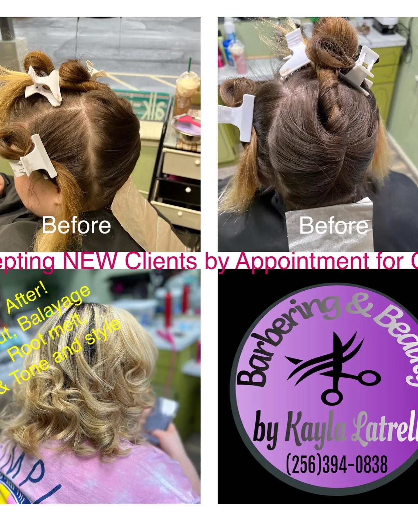 Work by Barbering & Beauty by Kayla Latrell