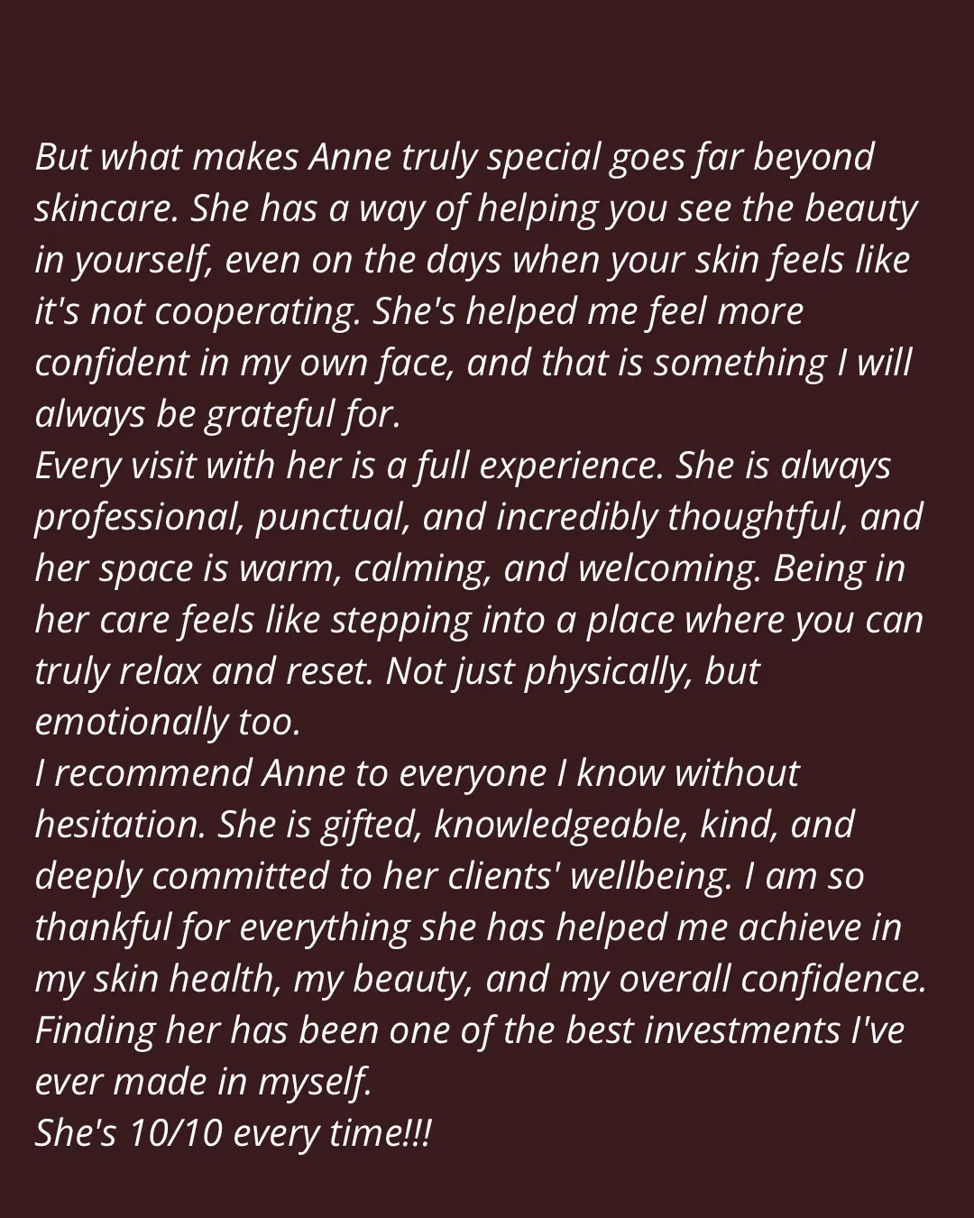 Waxing Specialist Portfolio Photo