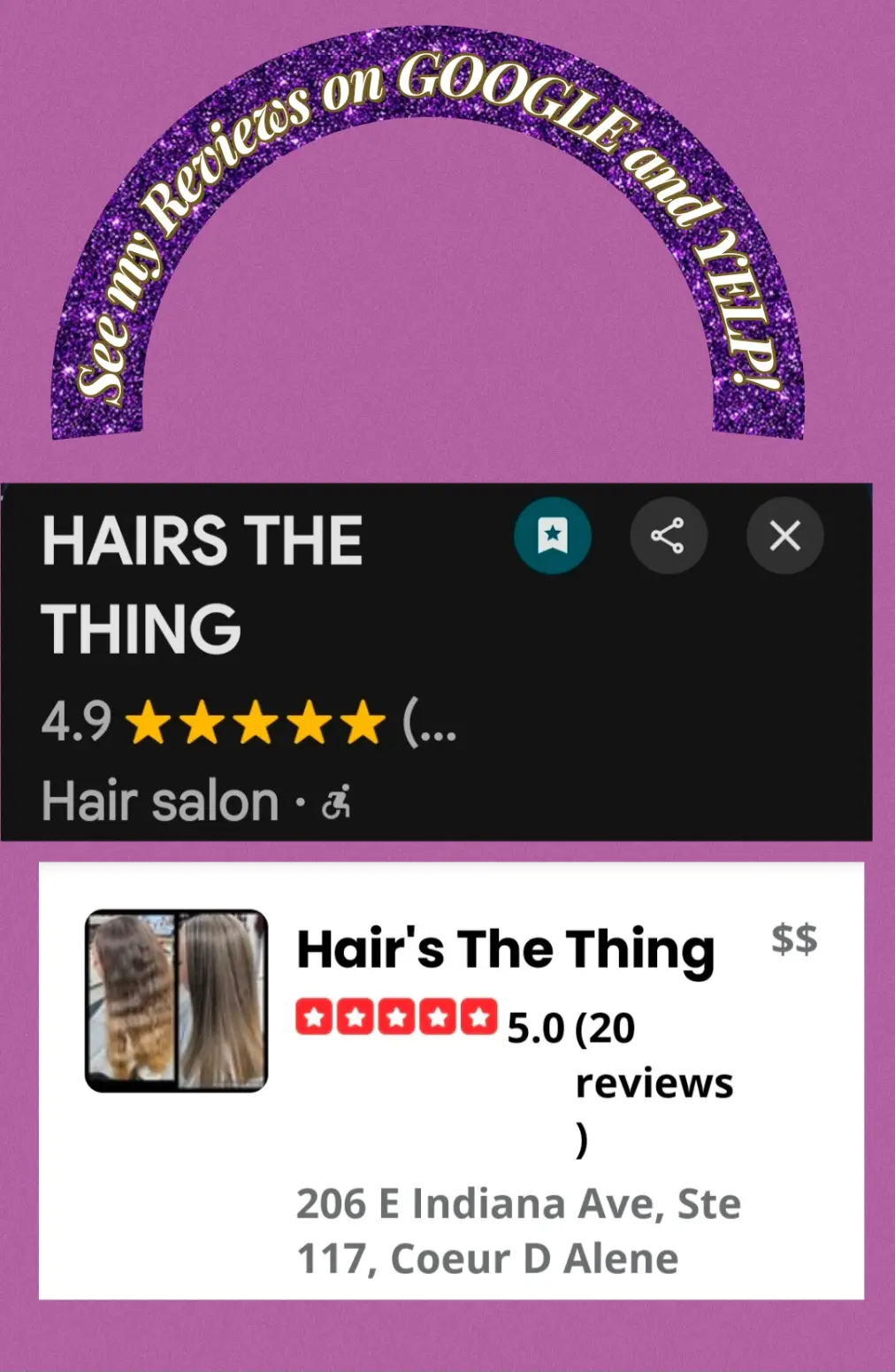 Work by Hair's The Thing