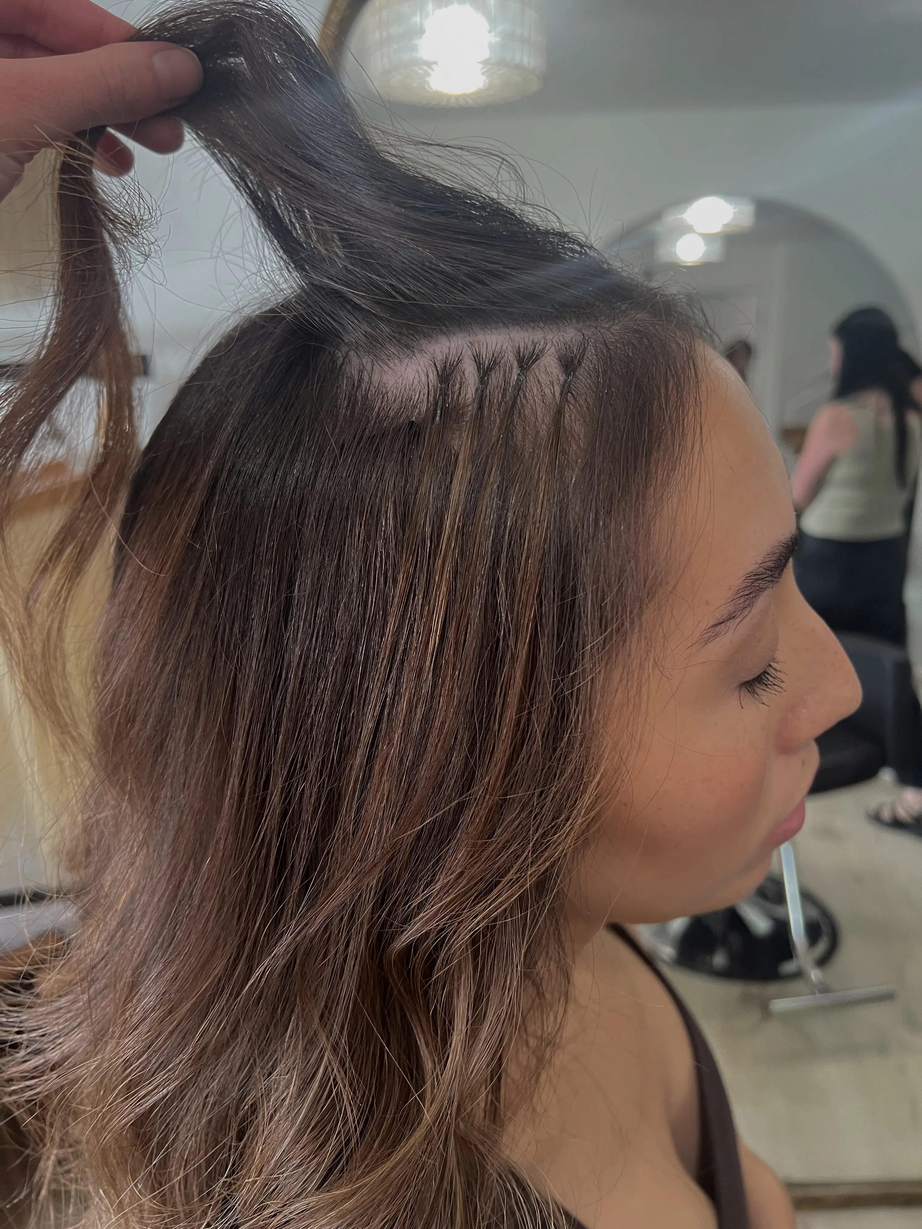Work by Becca Oyler at The Ivory Hair Lounge located at 2152 North Hill Field Road Suite 103