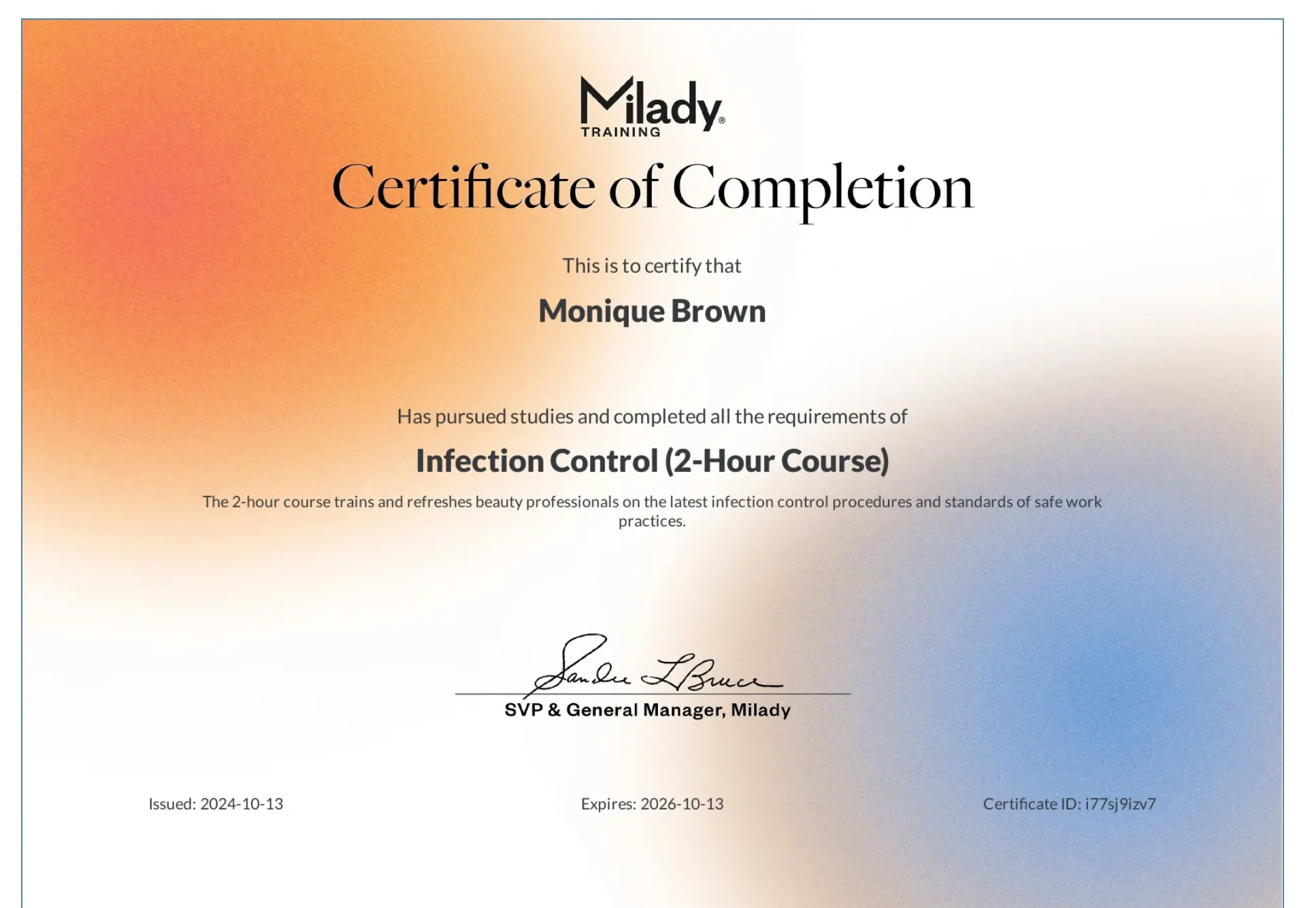 Esthetician Portfolio Photo