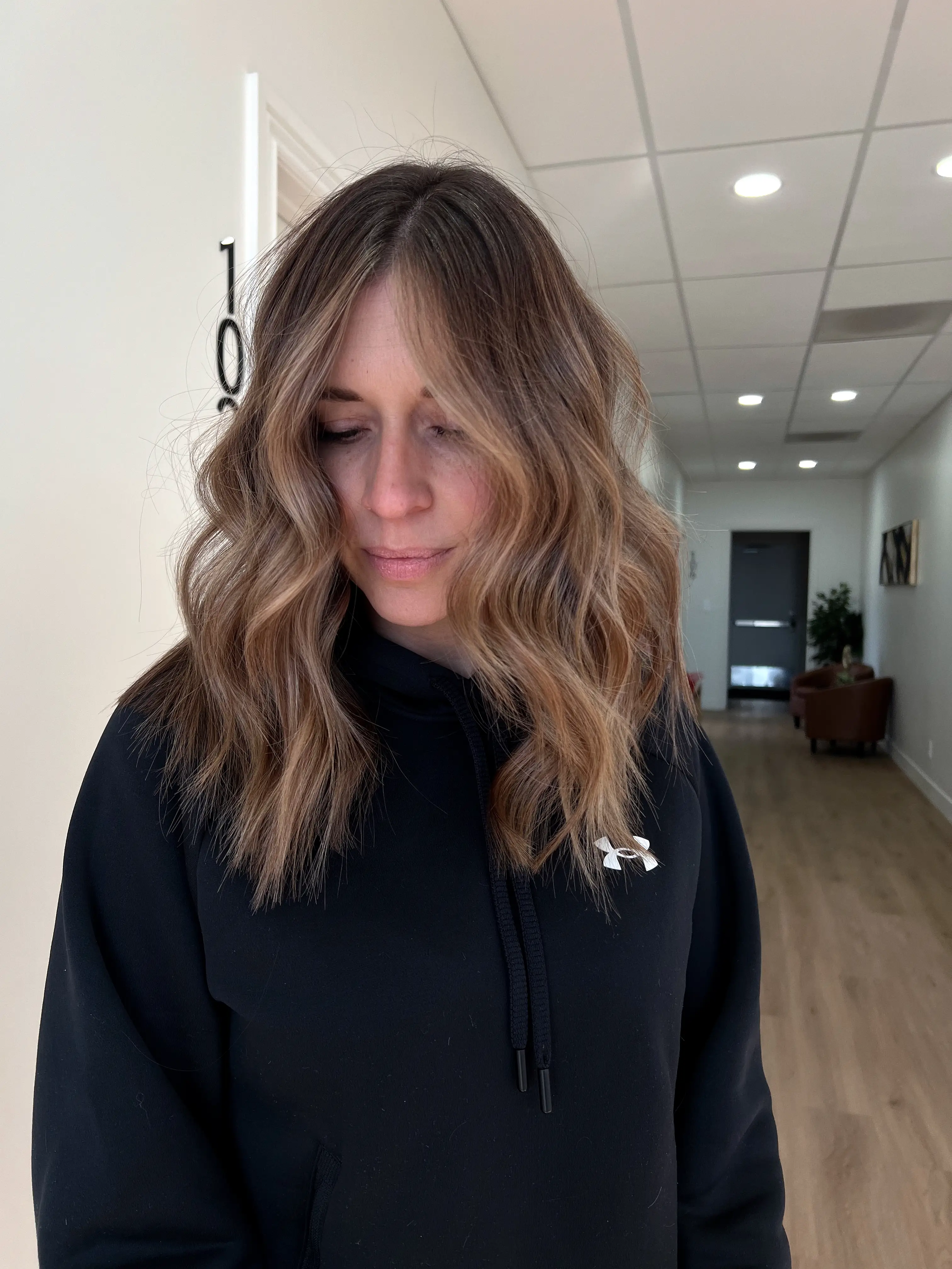 Work by Becca Oyler at The Ivory Hair Lounge located at 2152 North Hill Field Road Suite 103