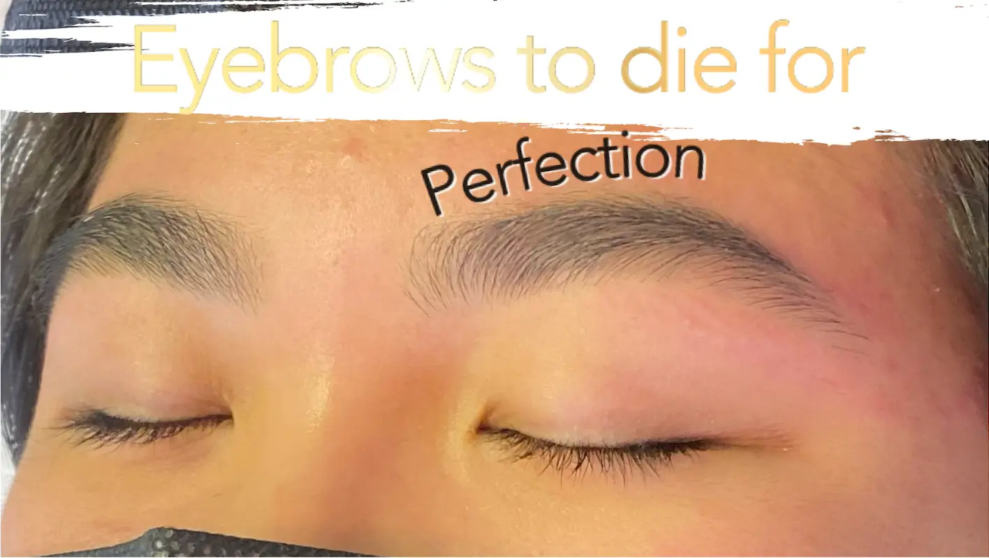 Brow Design with Tweezers only