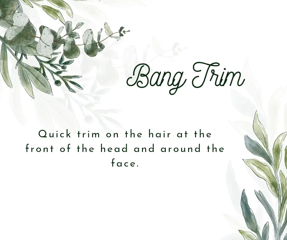 Bang/Fringe Trim