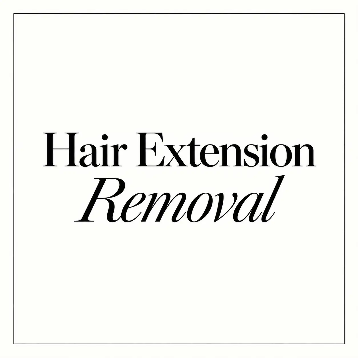 Hair Extension Removal (per row)