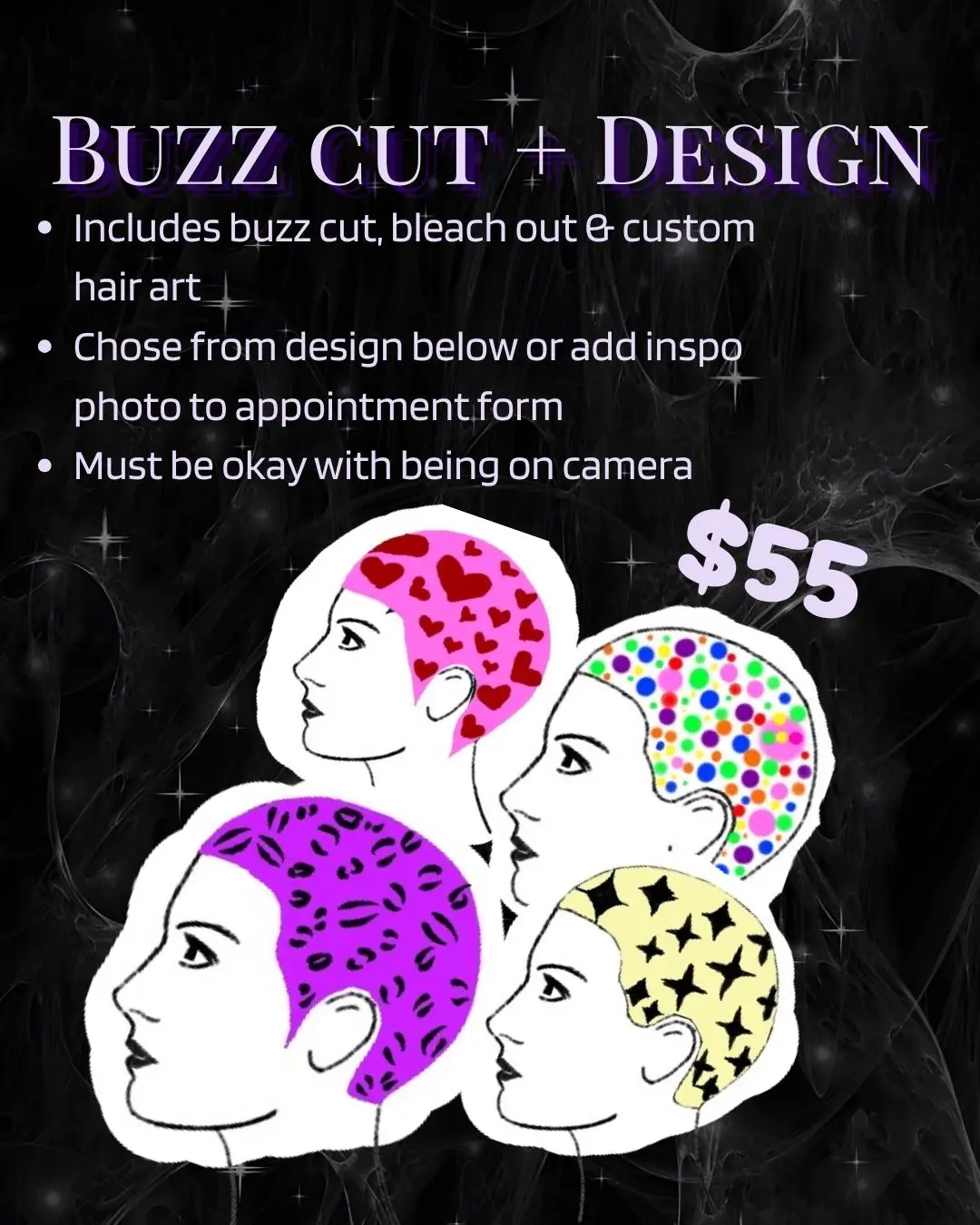 Buzz Cut + Vivid Design 