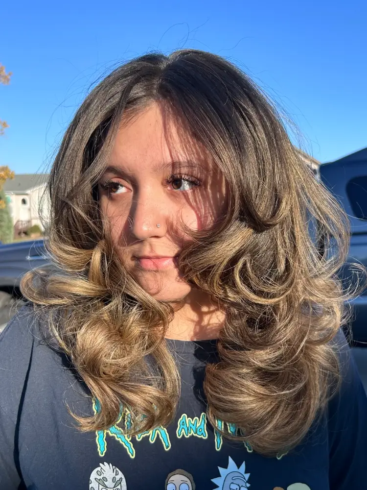 Layered hair cut