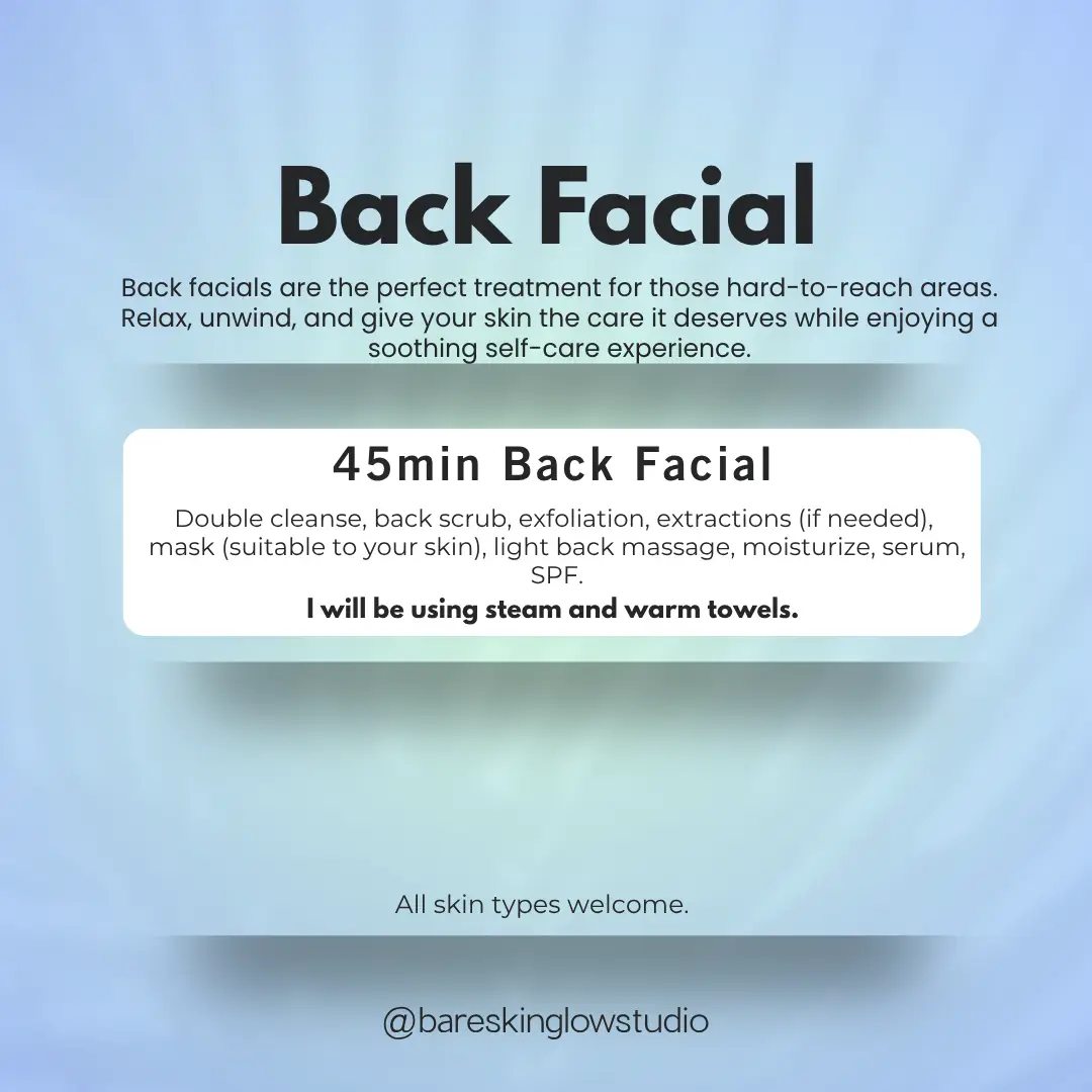 Back Facial 45min