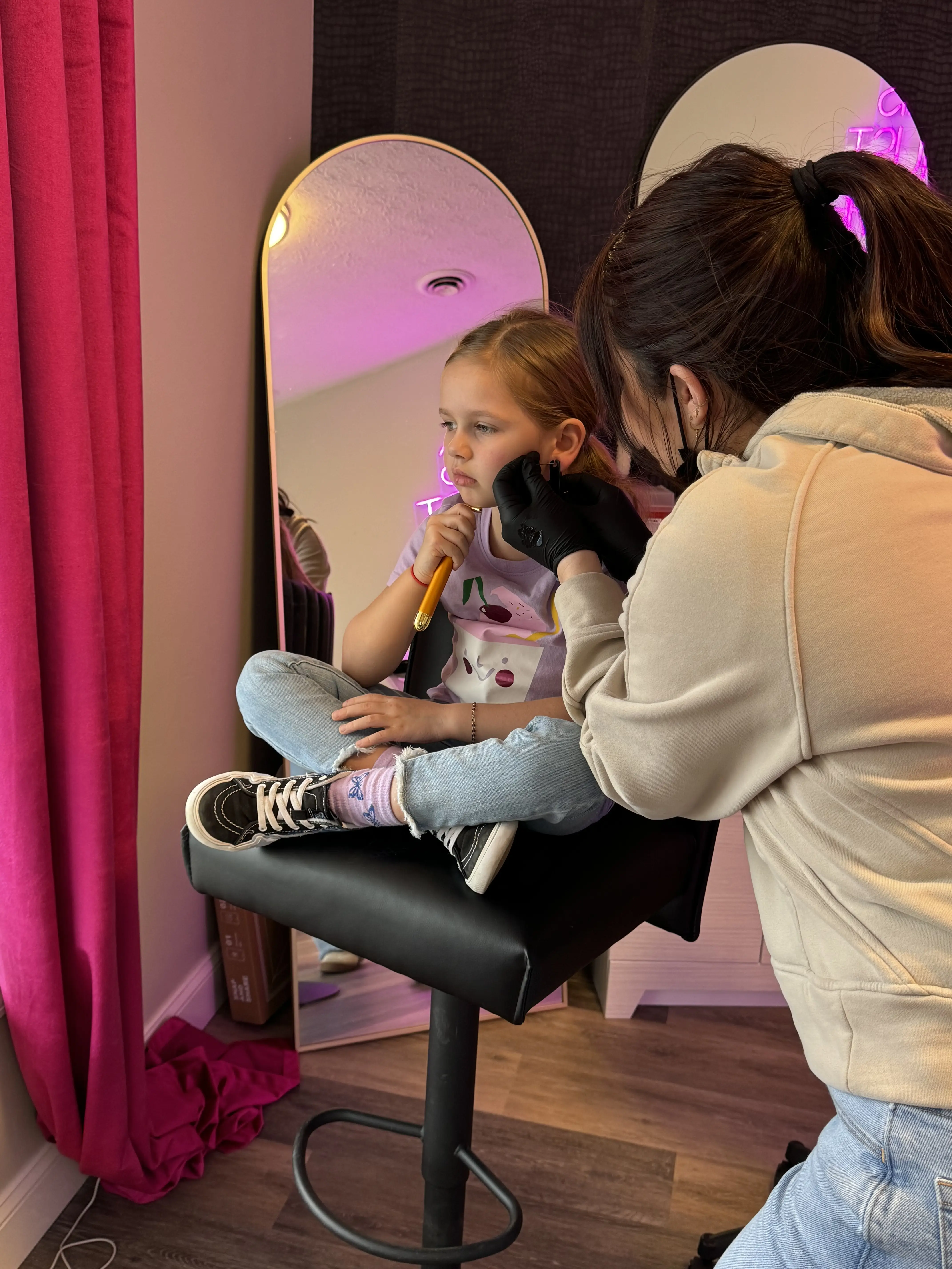 Minor Age 5-10 Year Old - Two Lobe Piercing