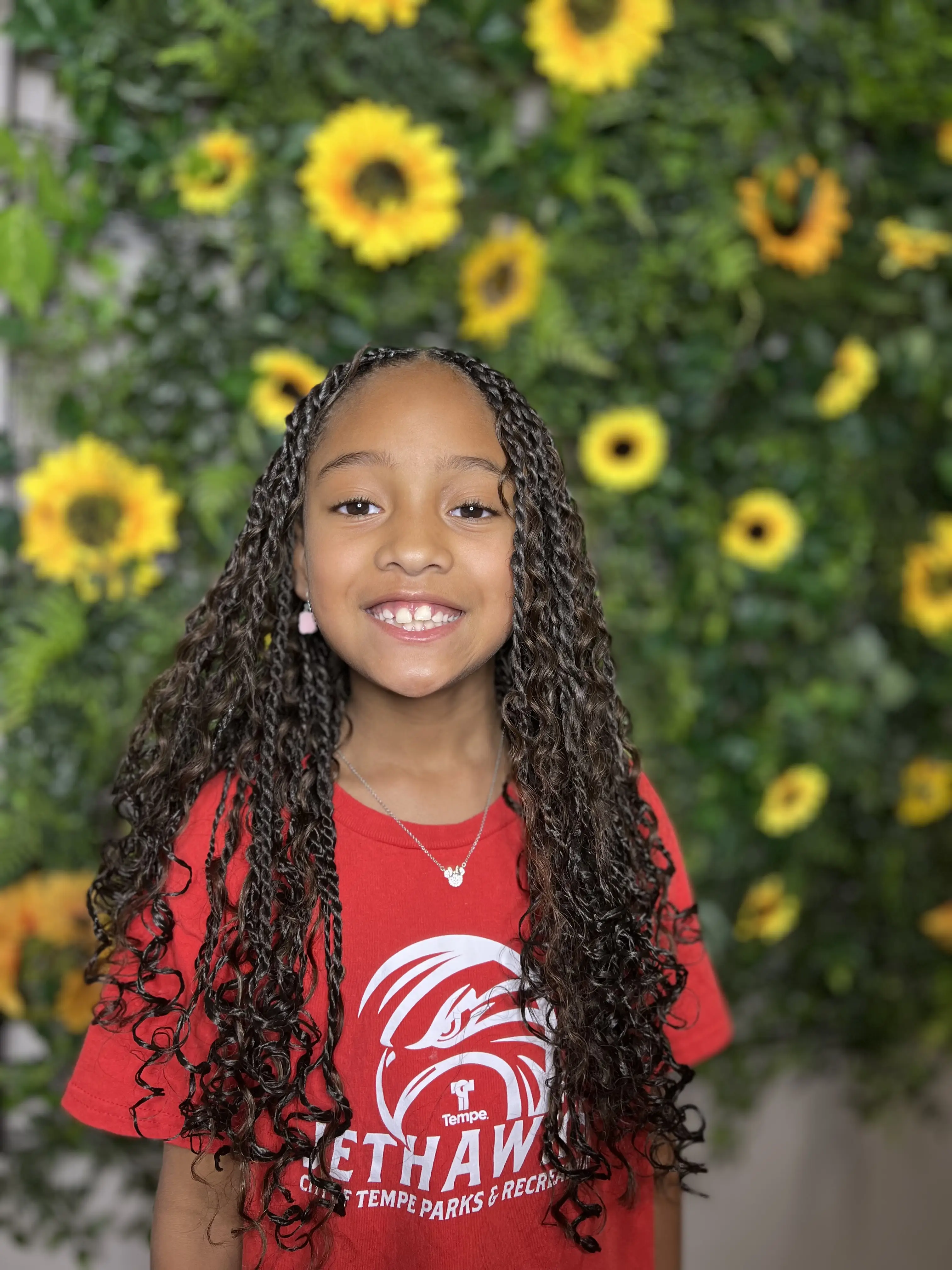 Kids boho island twists with added hair 
