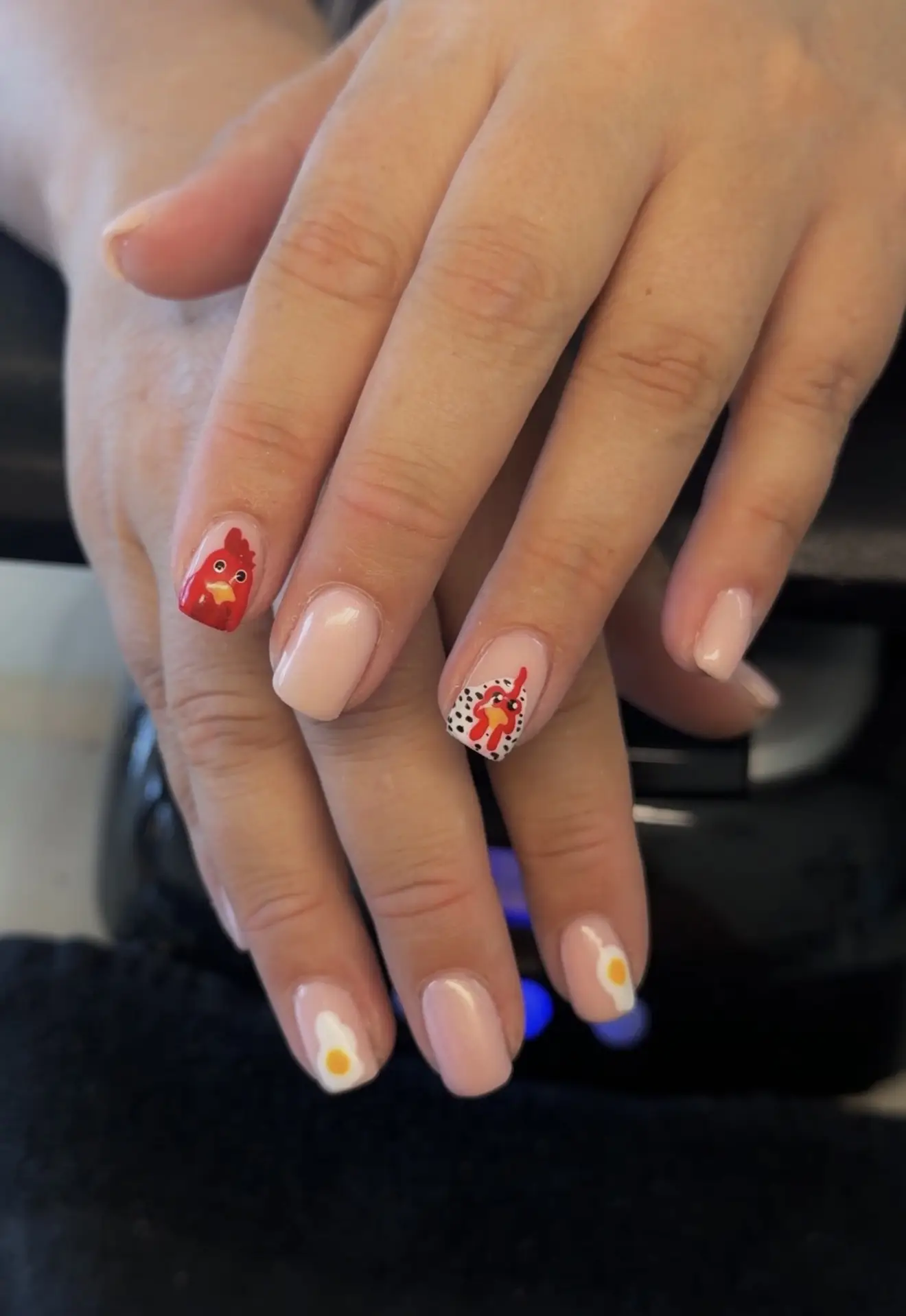 the builder gel + the dainty  