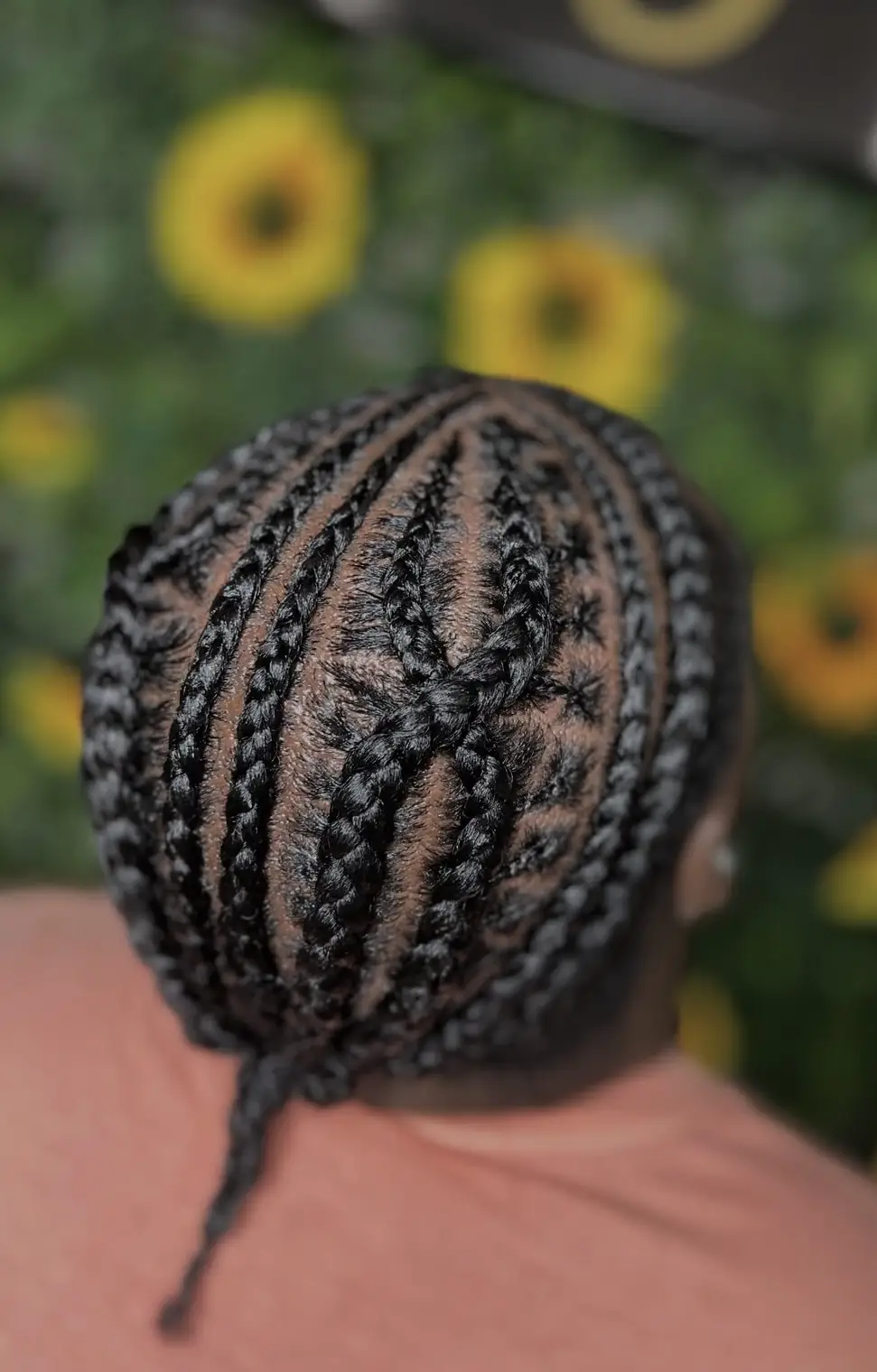 Designer braids sides shaved