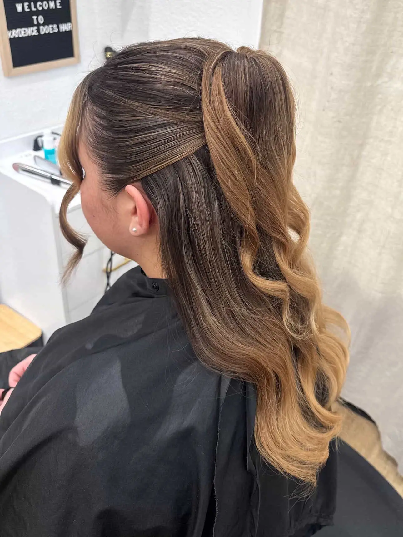 Half Up Updo