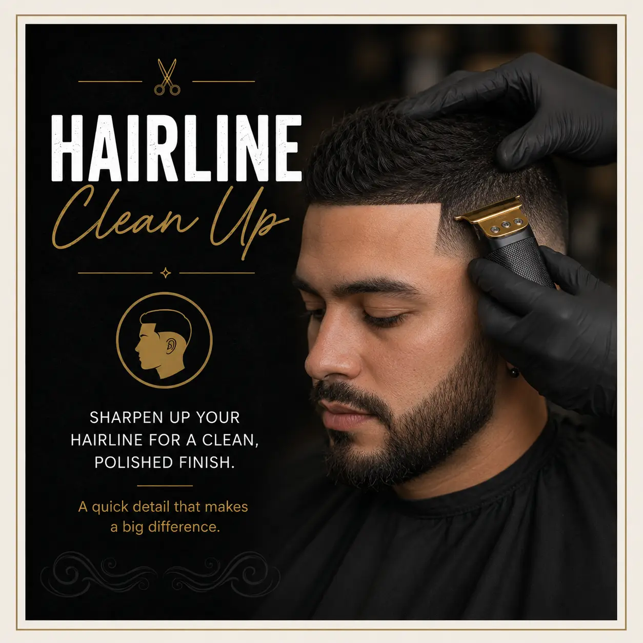 Hairline cleanup