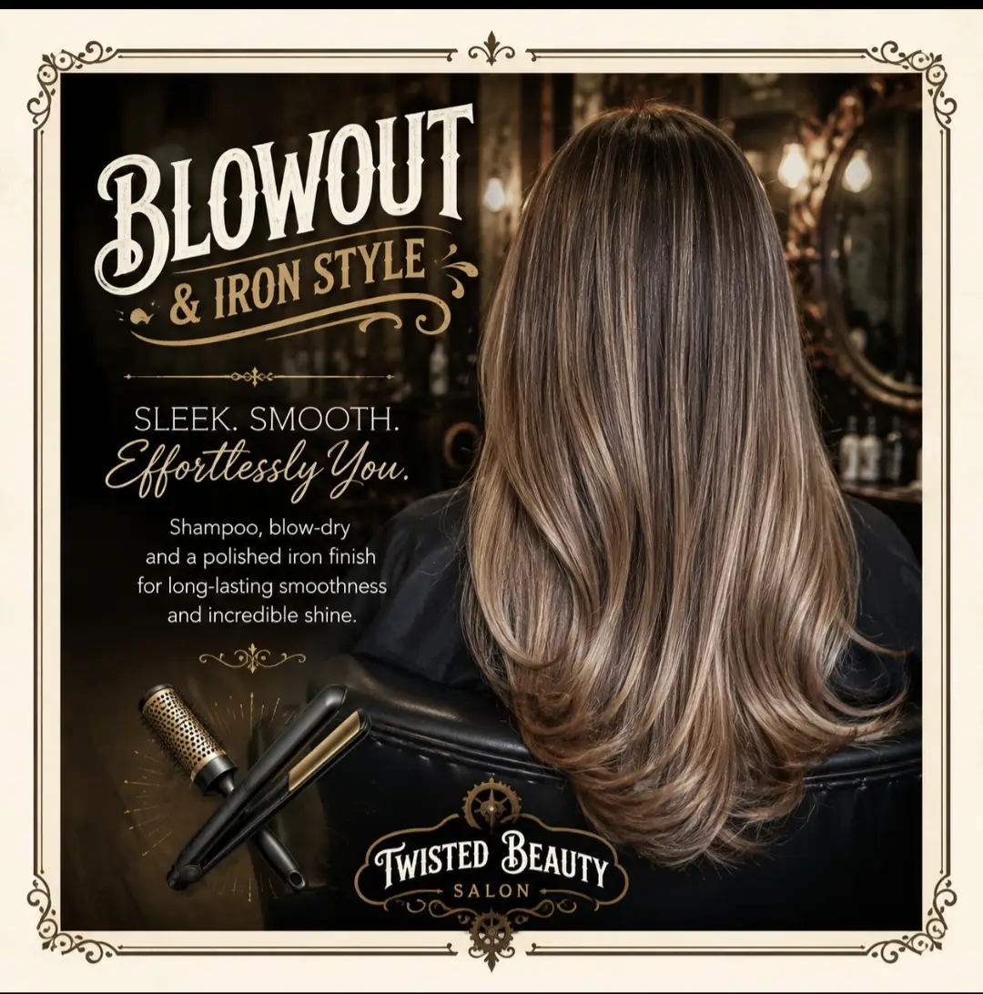 Blow out and iron style