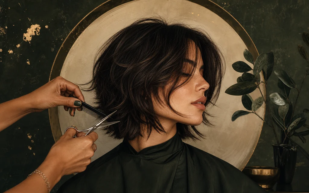 haircut with Shears