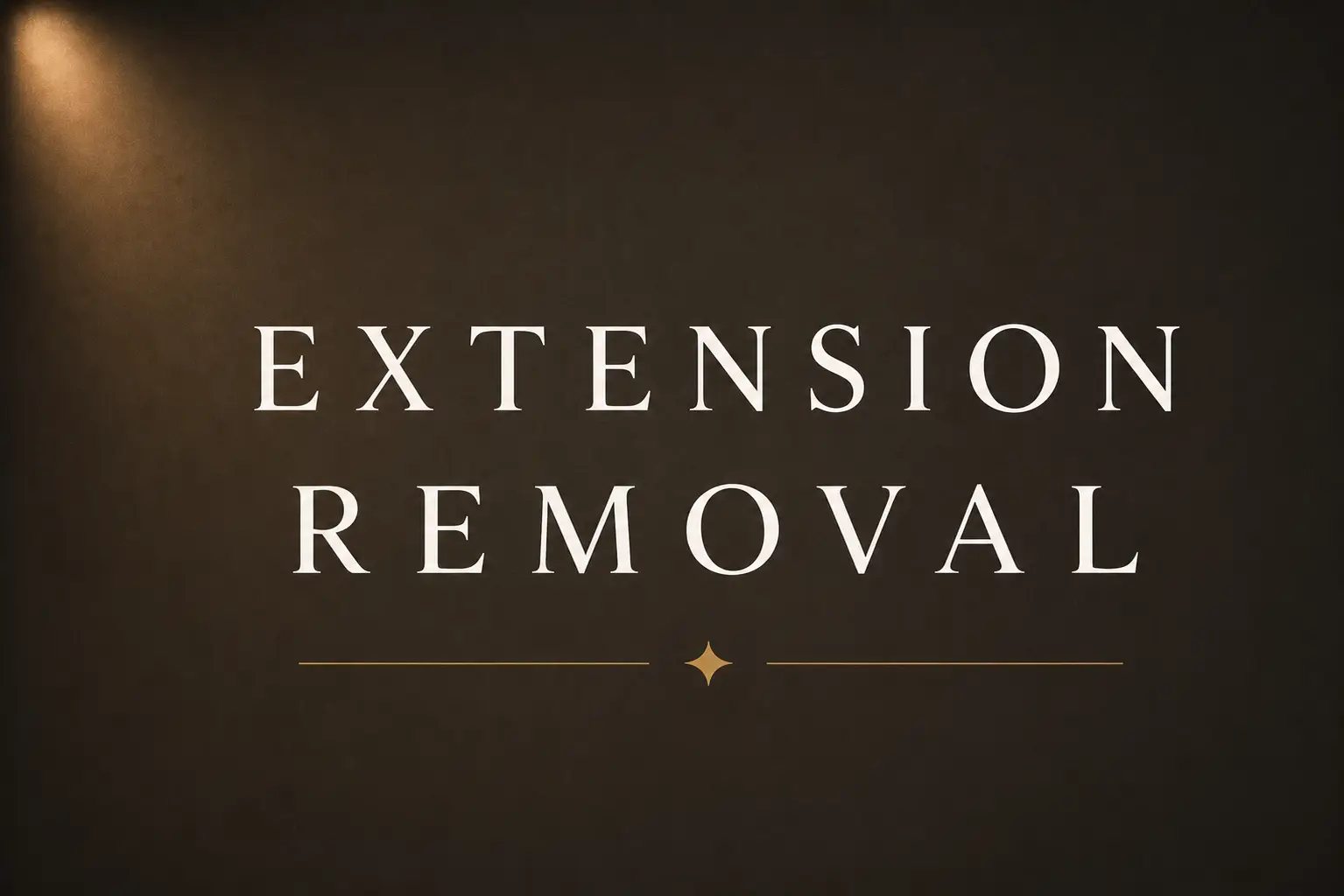 Extension Removal