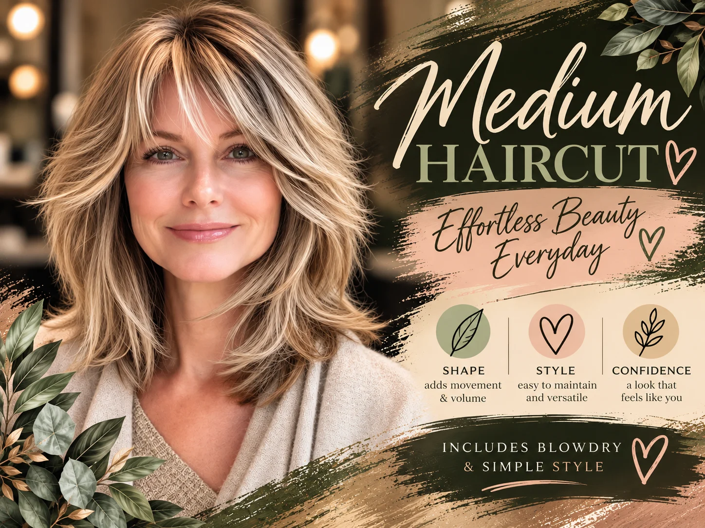 Women's Haircut-Medium