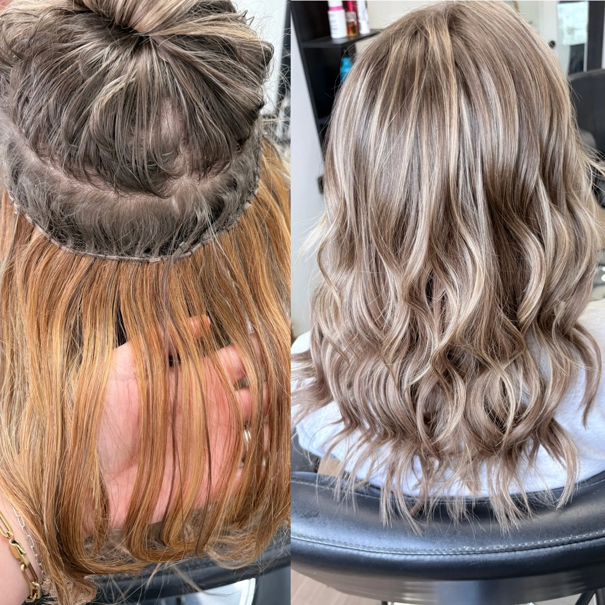 Hair Extension Installation - No-sew Method