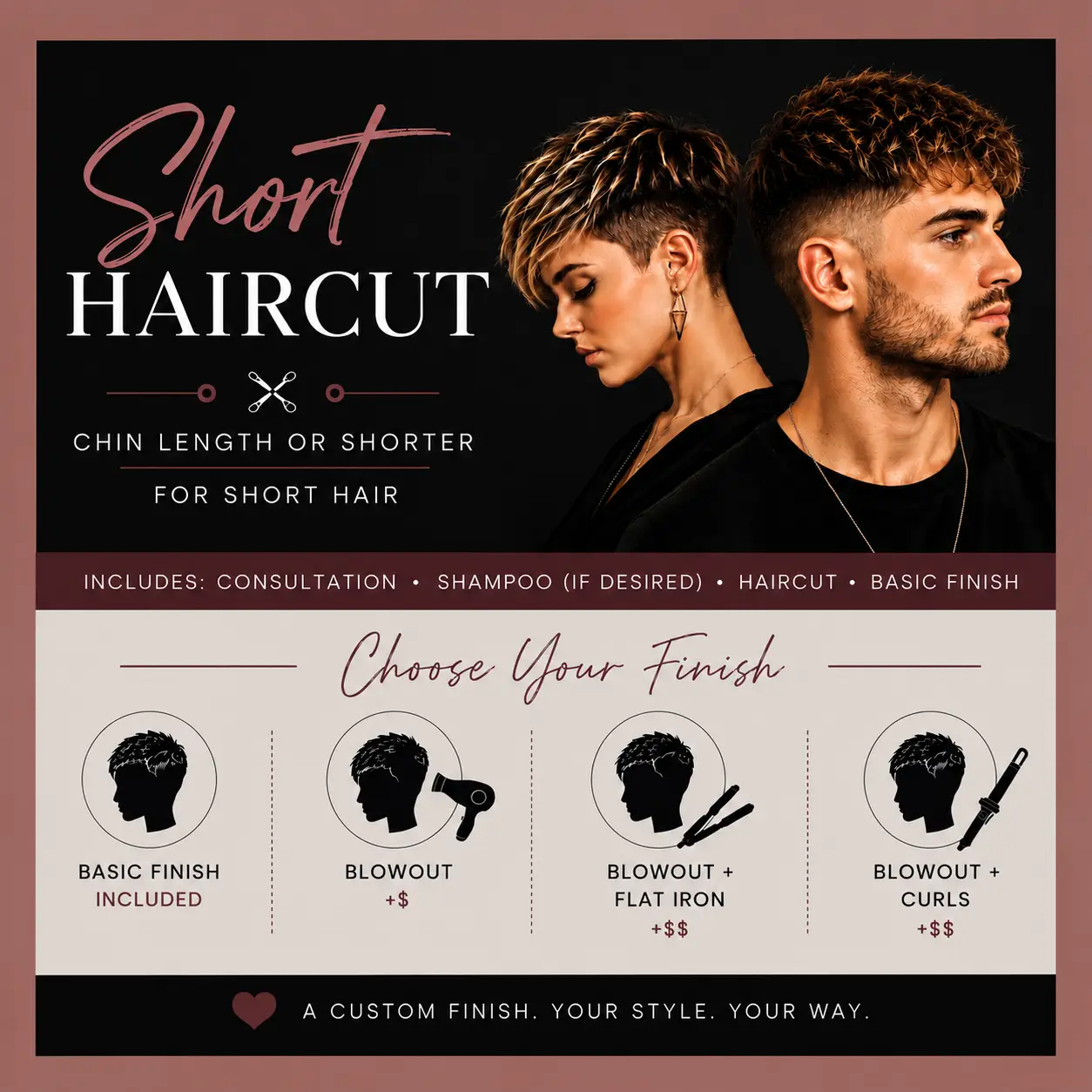 Short haircut 