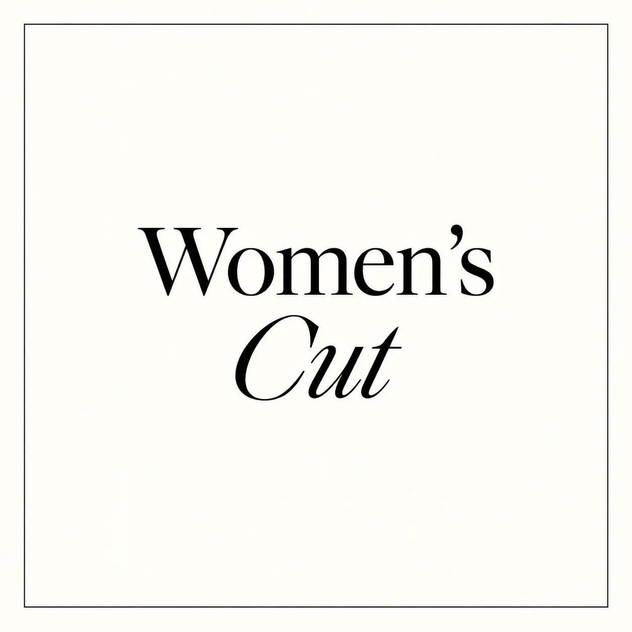 Women's Haircut